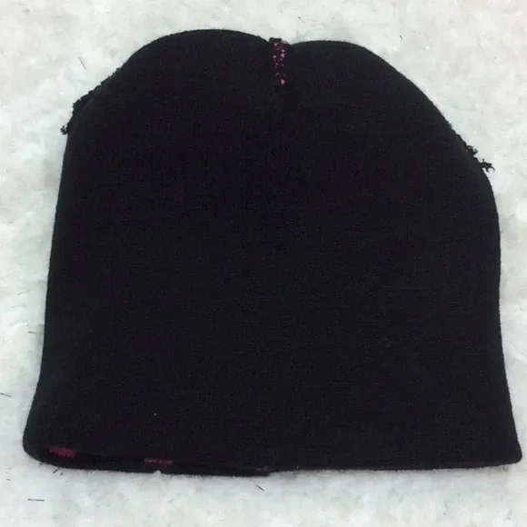Disney Minnie Mouse Pink & Black Knitted Cap - Picture 3 of 6